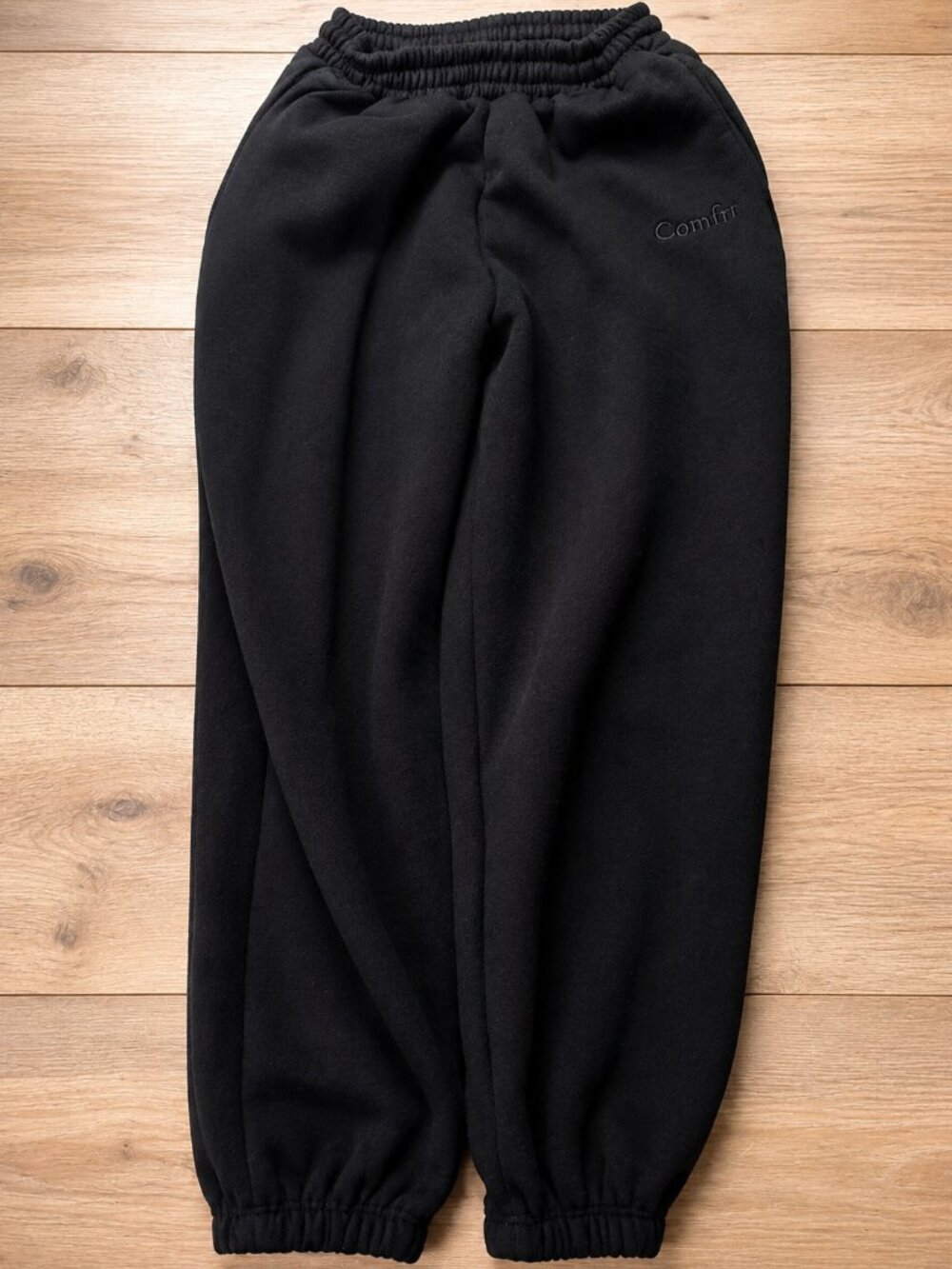 Comfrt Signature Heavyweight Fleece Jogger Sweatpants Black Youth Large (YL)
